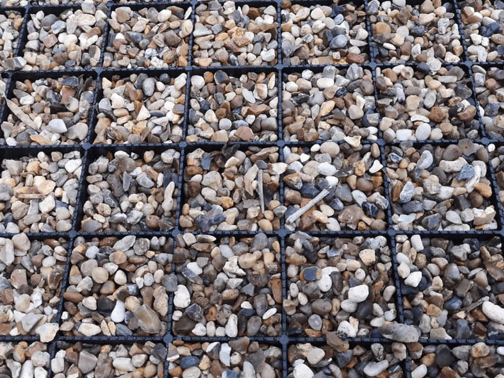 Gravel grids to install on a driveway